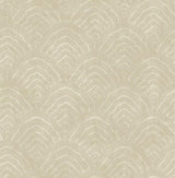 Seabrook Confucius Scallop Beige Wallpaper