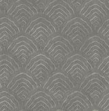Seabrook Confucius Scallop Grey Wallpaper