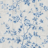 Seabrook Great Wall Floral Blue Wallpaper
