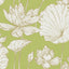 Seabrook Lotus Floral Metallic Gold and Lime Green Wallpaper
