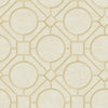 Seabrook Silk Road Trellis Metallic Gold And Linen Wallpaper