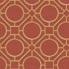 Seabrook Silk Road Trellis Metallic Gold And Crimson Wallpaper