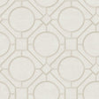 Seabrook Silk Road Trellis Metallic Pearl and Off-White Wallpaper