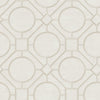 Seabrook Silk Road Trellis Metallic Pearl And Off-White Wallpaper