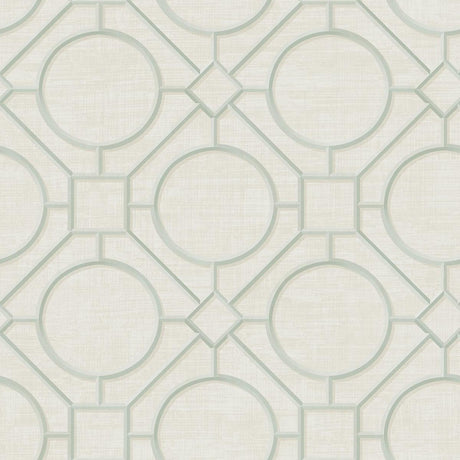 Seabrook Silk Road Trellis Beige Wallpaper
