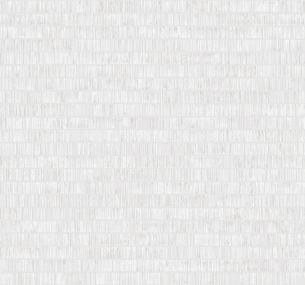 Seabrook Textured Stripe Off-White Wallpaper