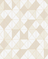 Seabrook Metallic Geo Gold Wallpaper