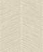 Seabrook Herringbone Stripe Metallic Gold and Off-White Wallpaper
