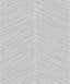 Seabrook Herringbone Stripe Metallic Silver and Gray Wallpaper