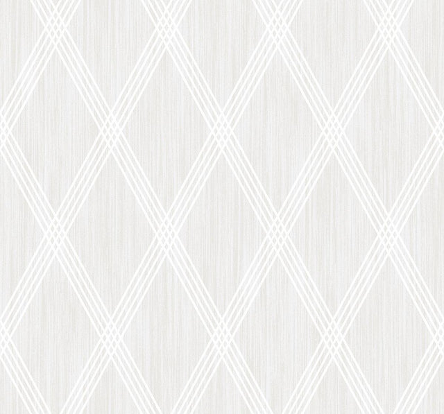 Seabrook Marble Diamond Geometric Metallic Pearl and Silver Glitter Wallpaper