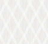 Seabrook Marble Diamond Geometric Off-White Wallpaper