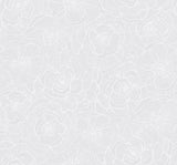 Seabrook Graphic Floral Off-White Wallpaper