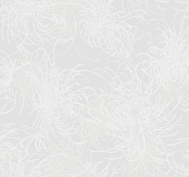 Seabrook Noell Floral Off-White Wallpaper