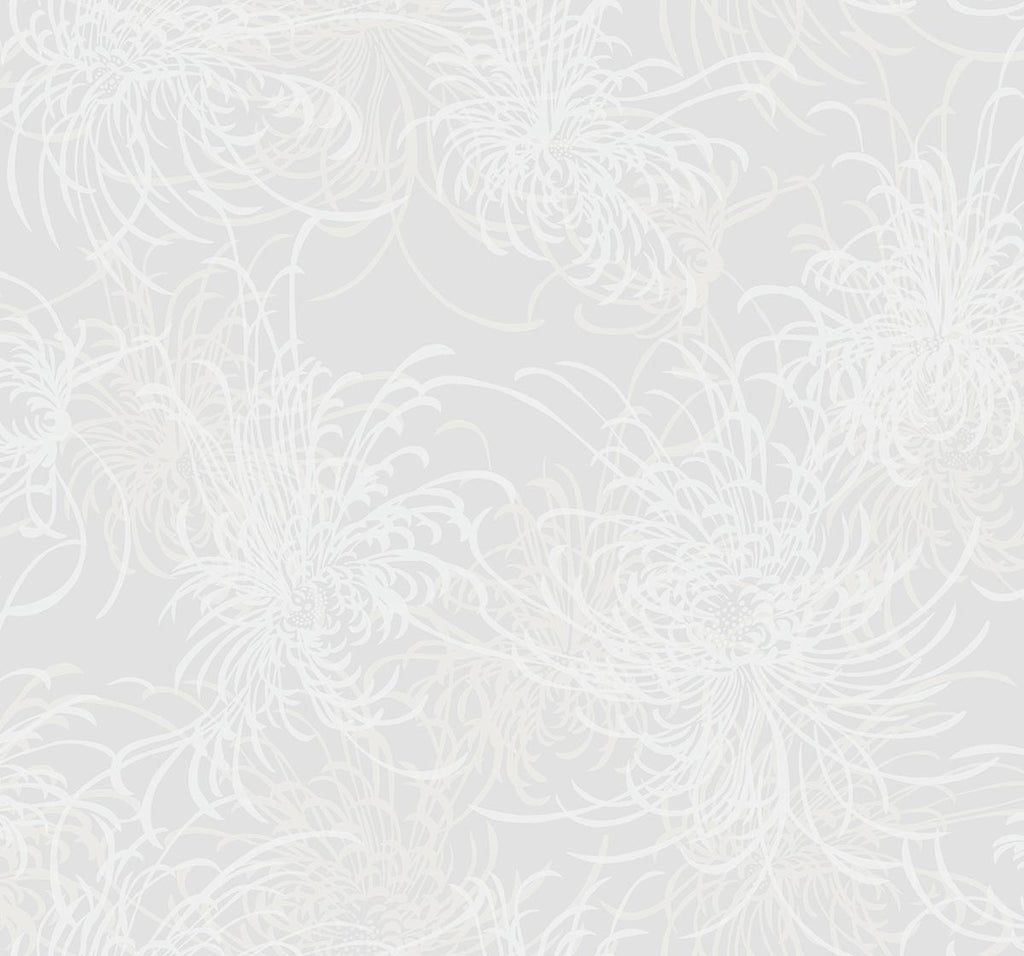 Seabrook Noell Floral Off-White Wallpaper