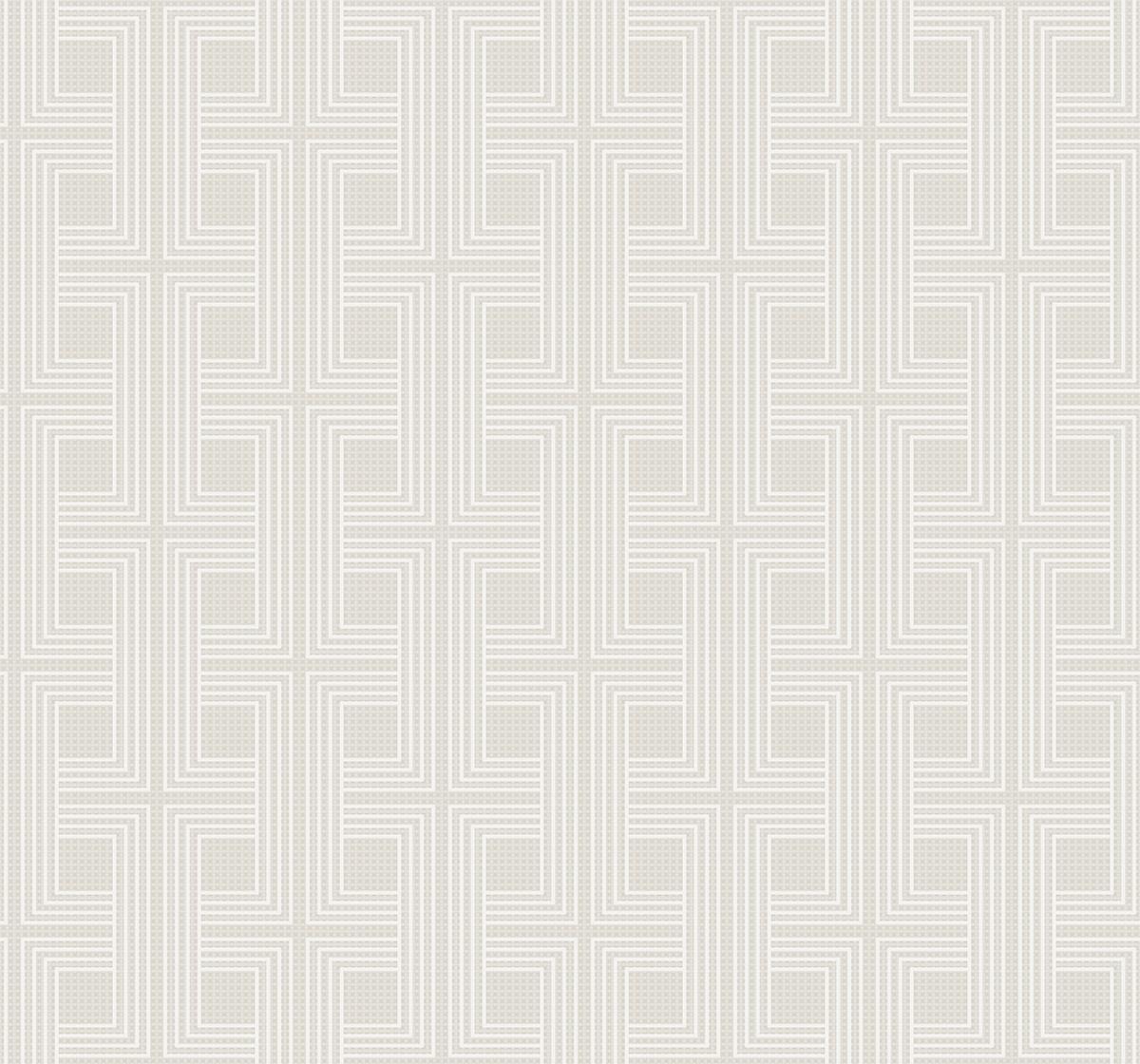 Seabrook Interlocking Squares Tan Wallpaper