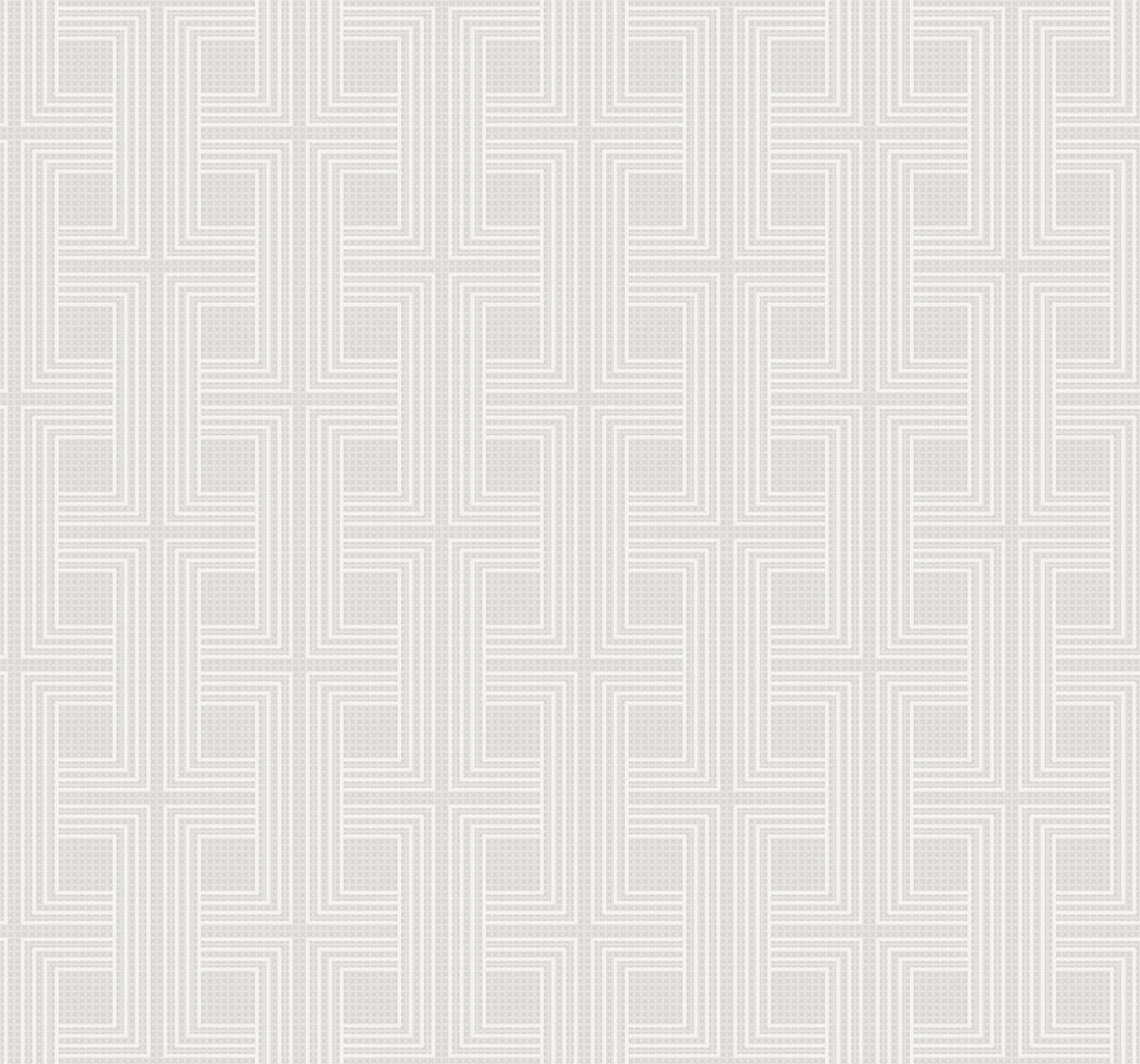 Seabrook Interlocking Squares Beige Wallpaper