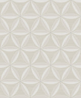 Seabrook Lens Geometric Beige Wallpaper