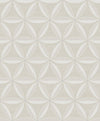Seabrook Lens Geometric Beige And Off-White Wallpaper