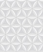 Seabrook Lens Geometric Metallic Pearl and Off-White Wallpaper