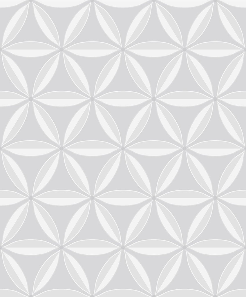 Seabrook Lens Geometric Off-White Wallpaper
