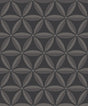Seabrook Lens Geometric Ebony and Charcoal Wallpaper