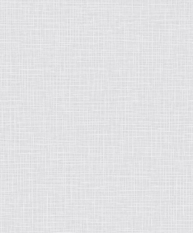 Seabrook Glisten Weave Metallic Silver and Off-White Wallpaper