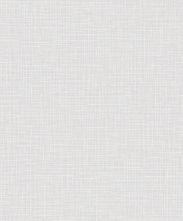 Seabrook Glisten Weave Metallic Champagne and Off-White Wallpaper