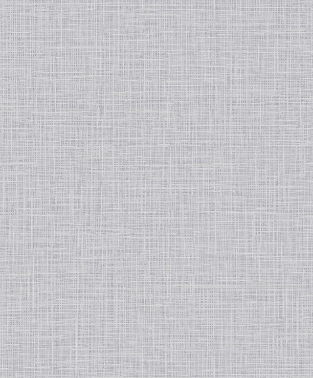 Seabrook Glisten Weave Metallic Silver and Gray Wallpaper