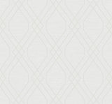 Seabrook Diamond Geo Metallic Pearl Wallpaper