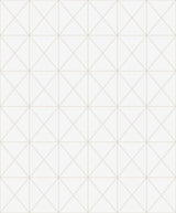 Seabrook Triangle Geo Beige and Off-White Wallpaper