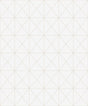 Seabrook Triangle Geo Beige and Off-White Wallpaper