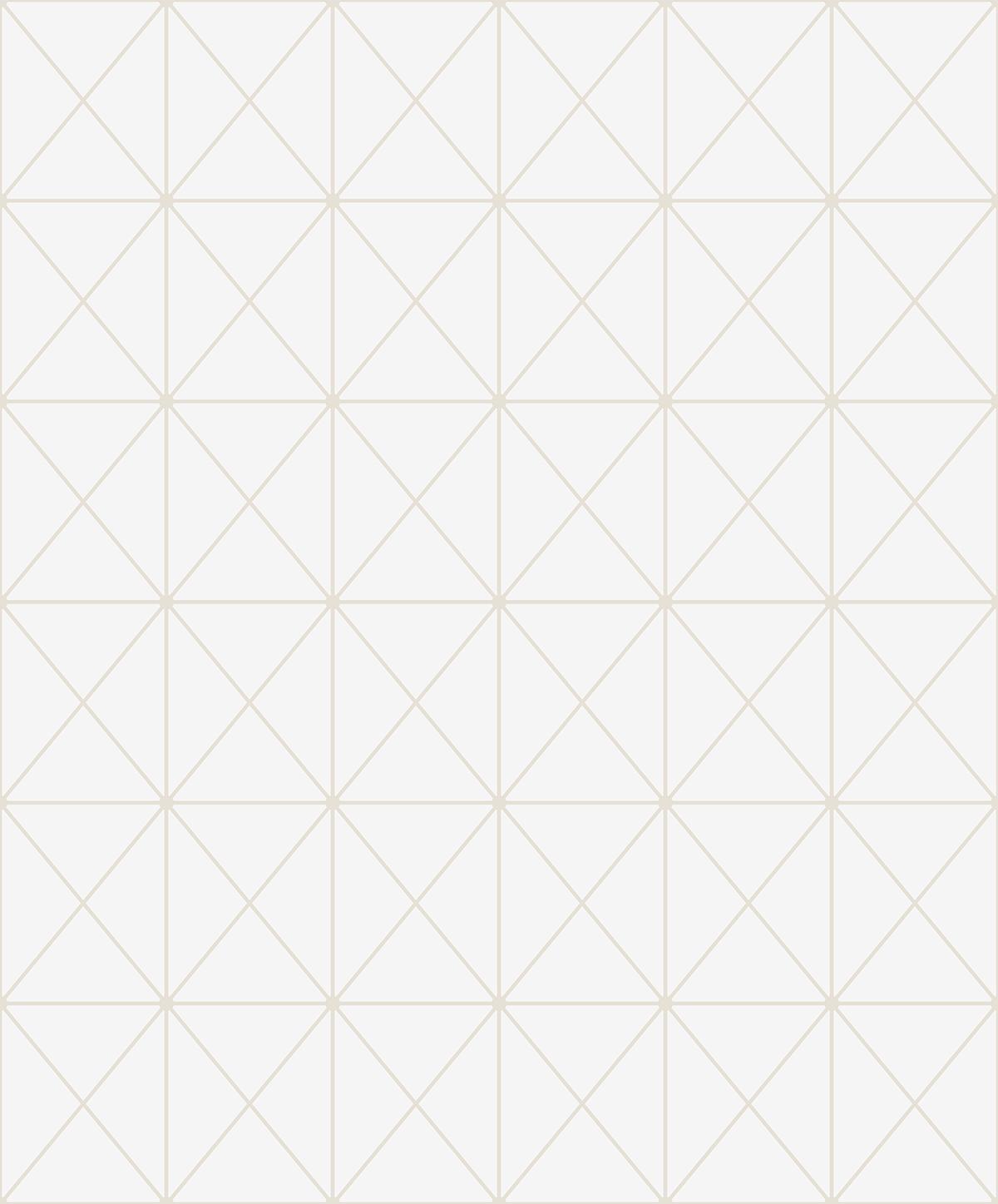 Seabrook Triangle Geo Off-White Wallpaper