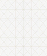 Seabrook Triangle Geo Off-White Wallpaper