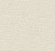 Seabrook Linen Weave Beige and Off-White Wallpaper