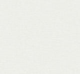 Seabrook Linen Weave Metallic Pearl and Off-White Wallpaper