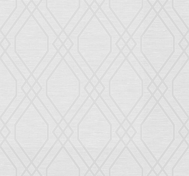 Seabrook String Diamond Metallic Pearl Wallpaper