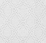 Seabrook String Diamond Grey Wallpaper