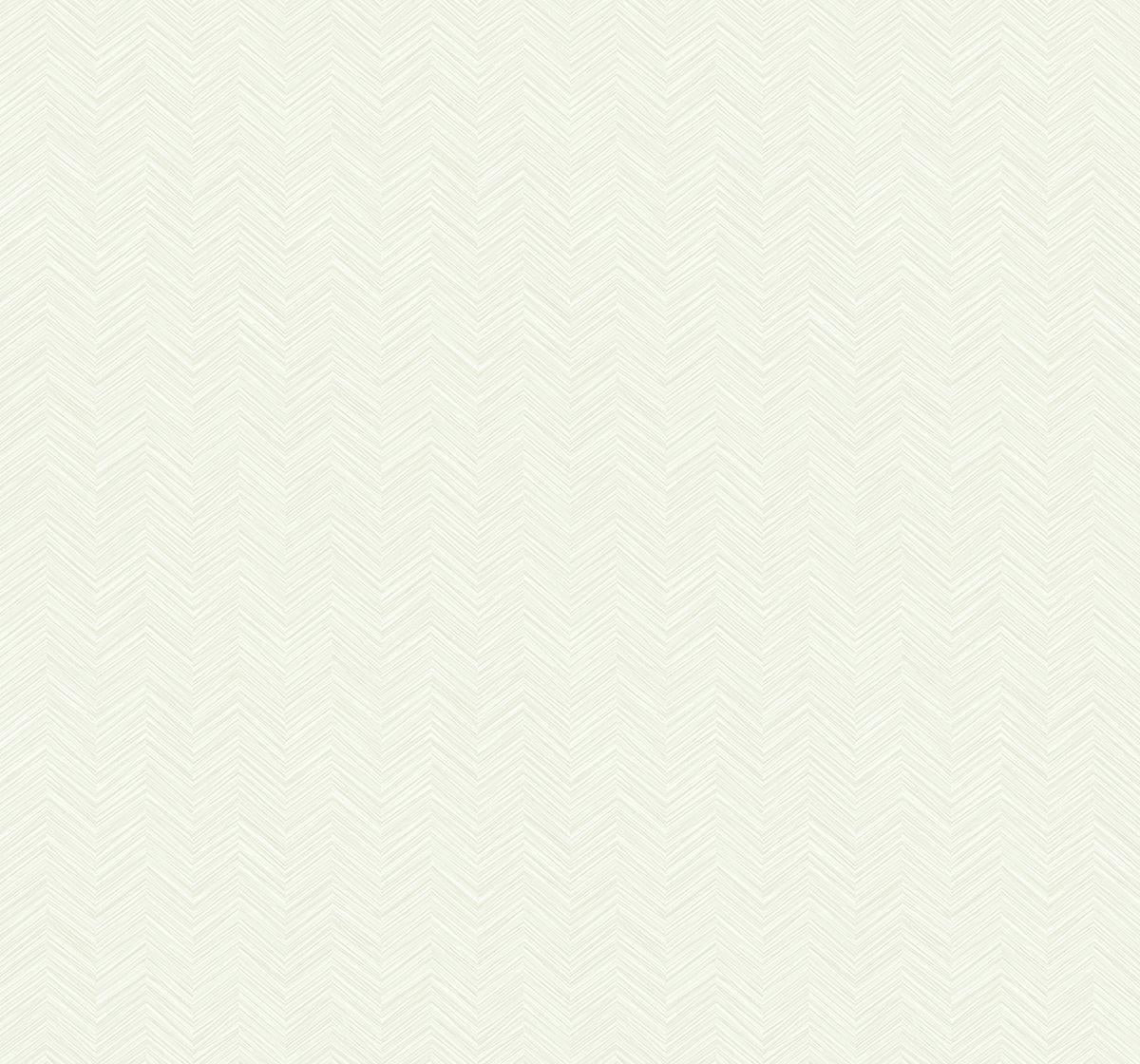 Seabrook Mini Herringbone Metallic Champagne and Off-White Wallpaper