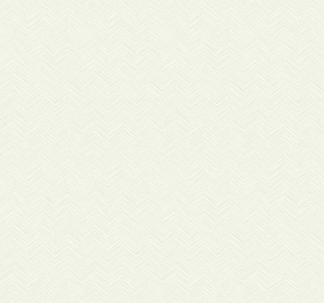 Seabrook Mini Herringbone Metallic Champagne and Off-White Wallpaper