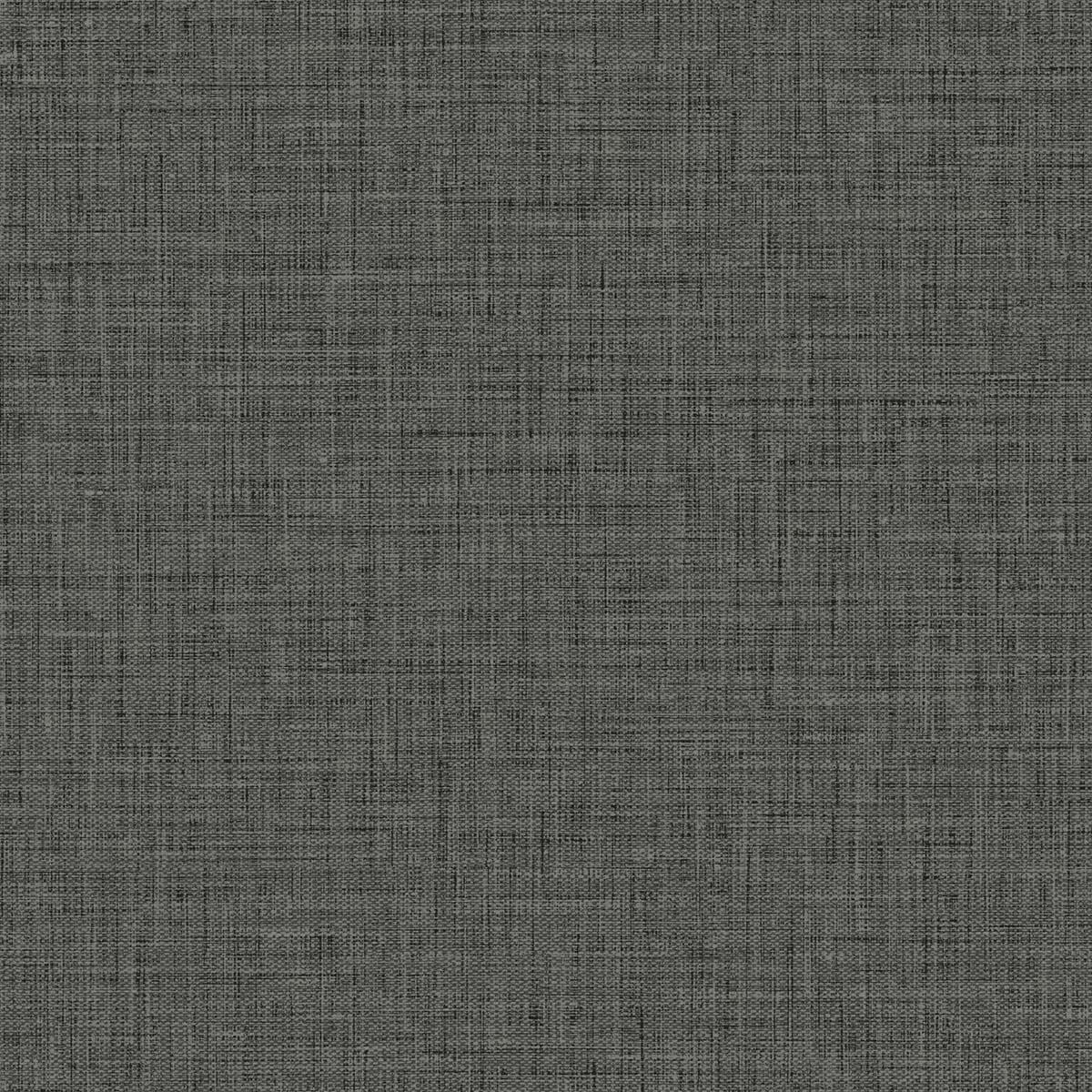 Seabrook Easy Linen Charcoal Wallpaper