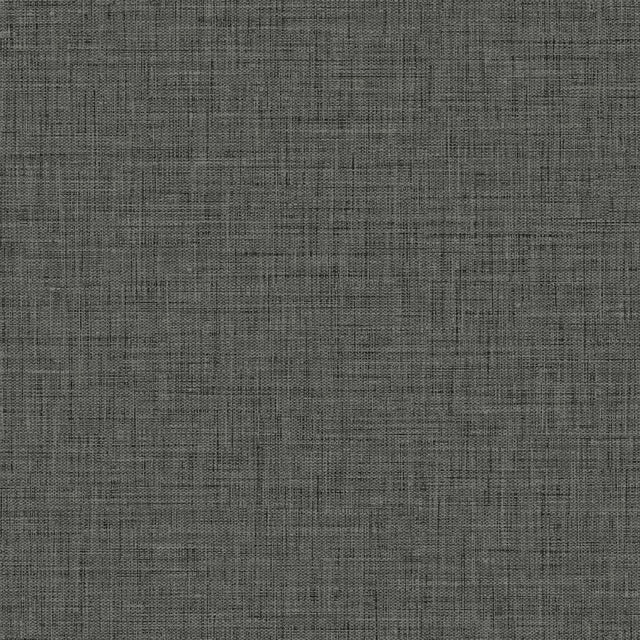 Seabrook Easy Linen Charcoal Wallpaper