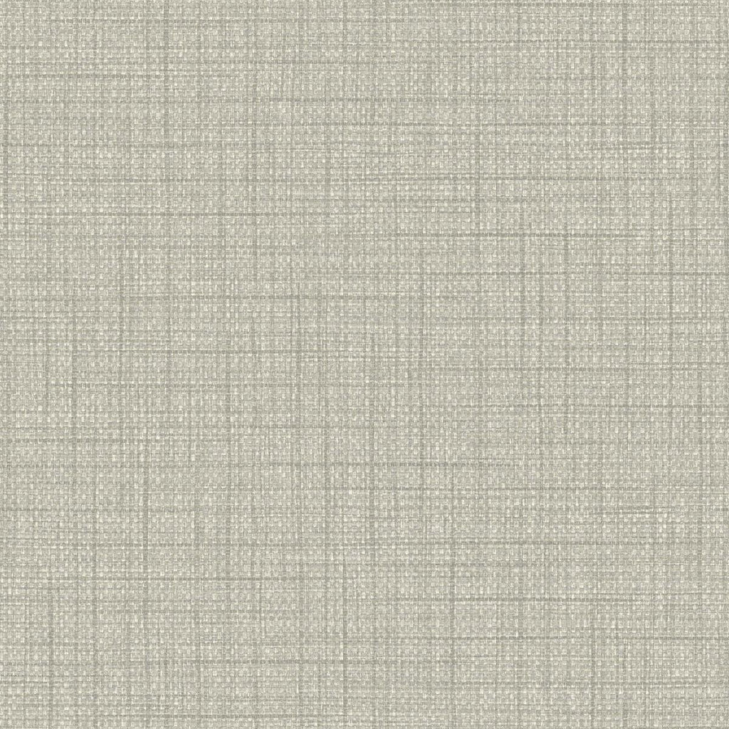 Seabrook Woven Raffia Grey Wallpaper