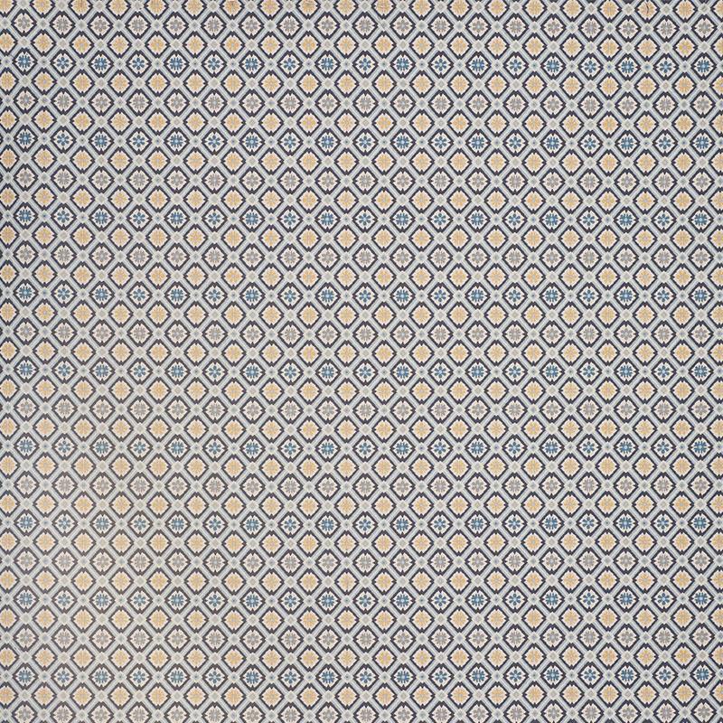 Schumacher Savonnerie Tapestry Blue Fabric