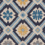 Schumacher Savonnerie Tapestry Blue Fabric