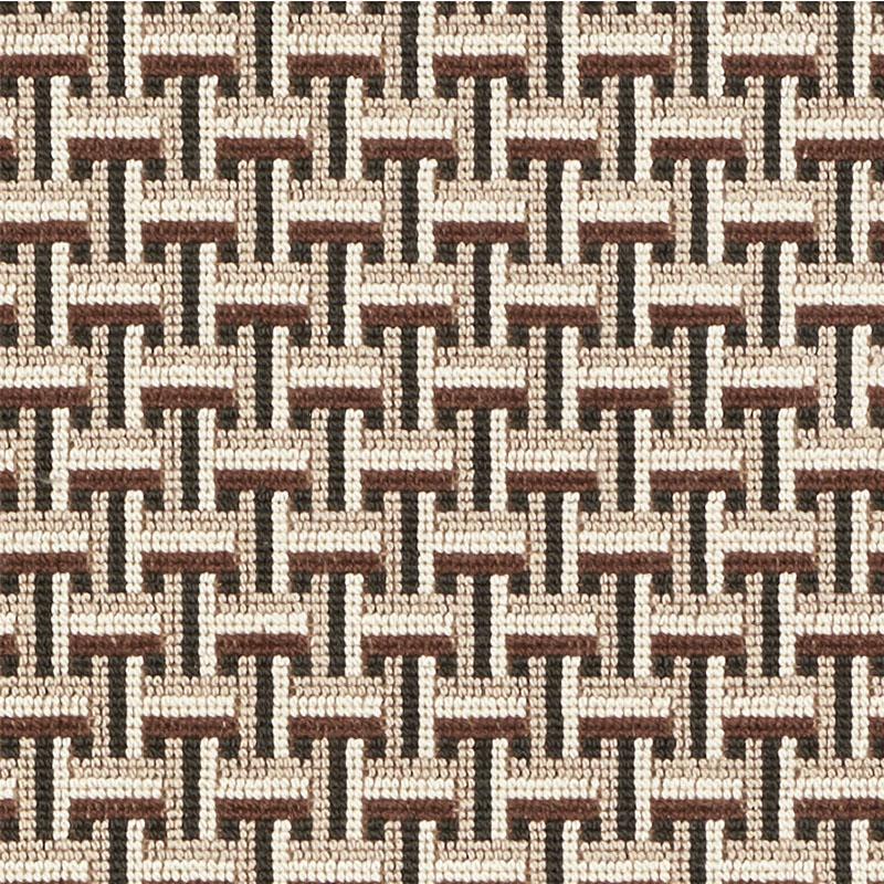 Schumacher Saxon Pingl Cinder Fabric