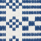 Schumacher Wilson Embroidery Indigo Fabric