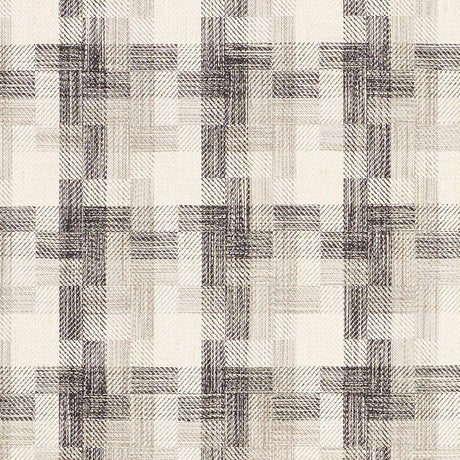 Schumacher Boro Plaid Charcoal Fabric