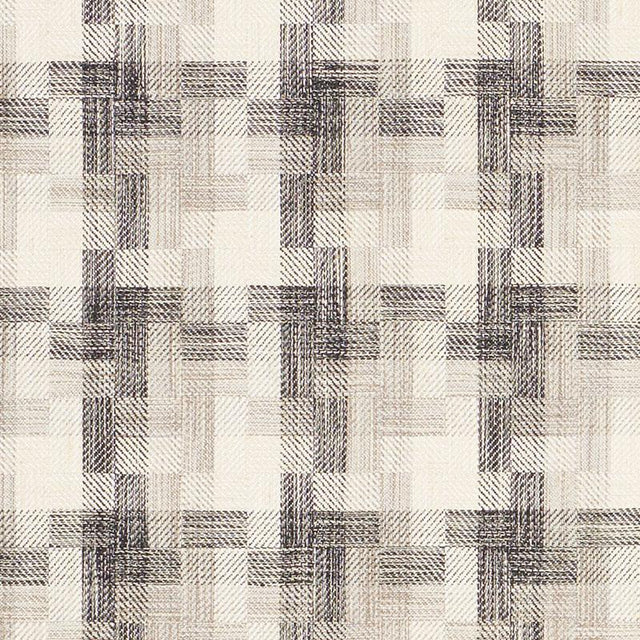 Schumacher Boro Plaid Charcoal Fabric