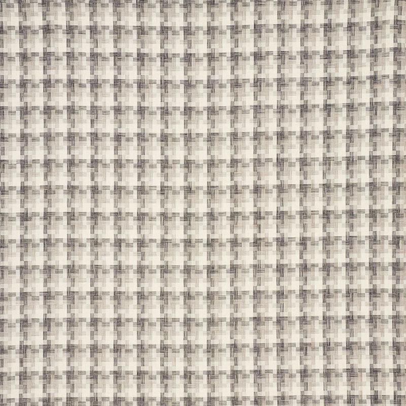 Schumacher Boro Plaid Charcoal Fabric
