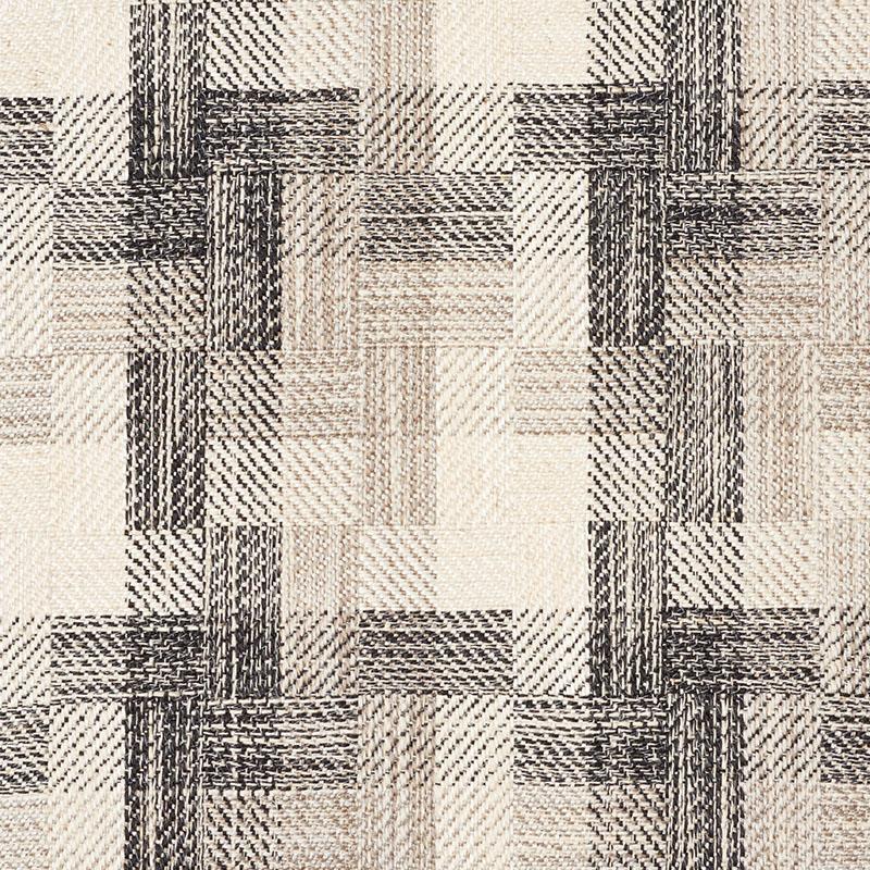 Schumacher Boro Plaid Charcoal Fabric